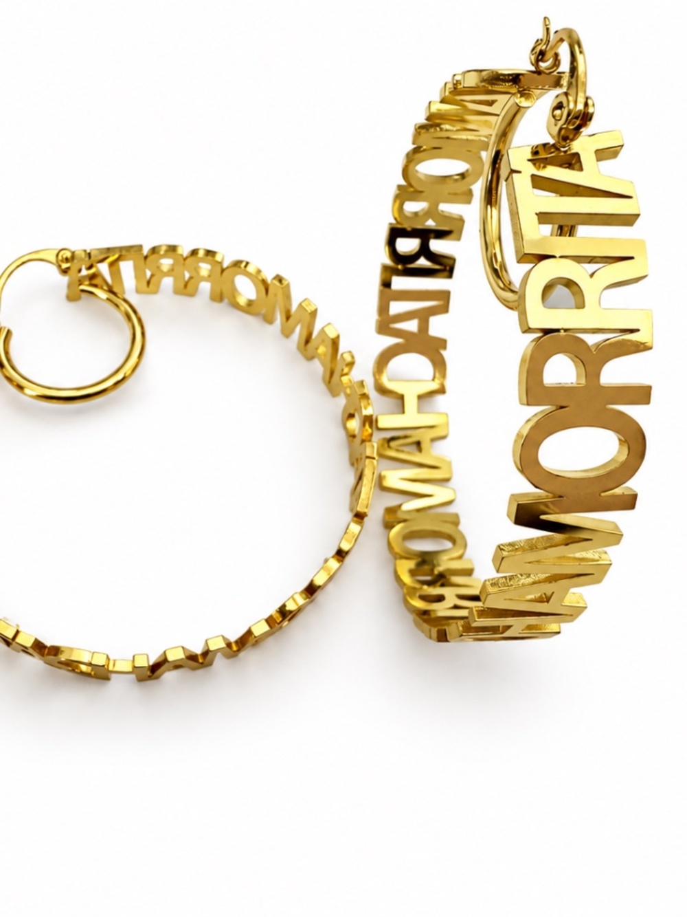 Chamorrita Gold-Tone Hoop Earrings